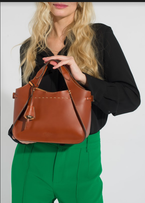 Mirta - Nora Vegetable-Tanned Vachetta Leather Brown Top Leather Bag –  raclifestyle