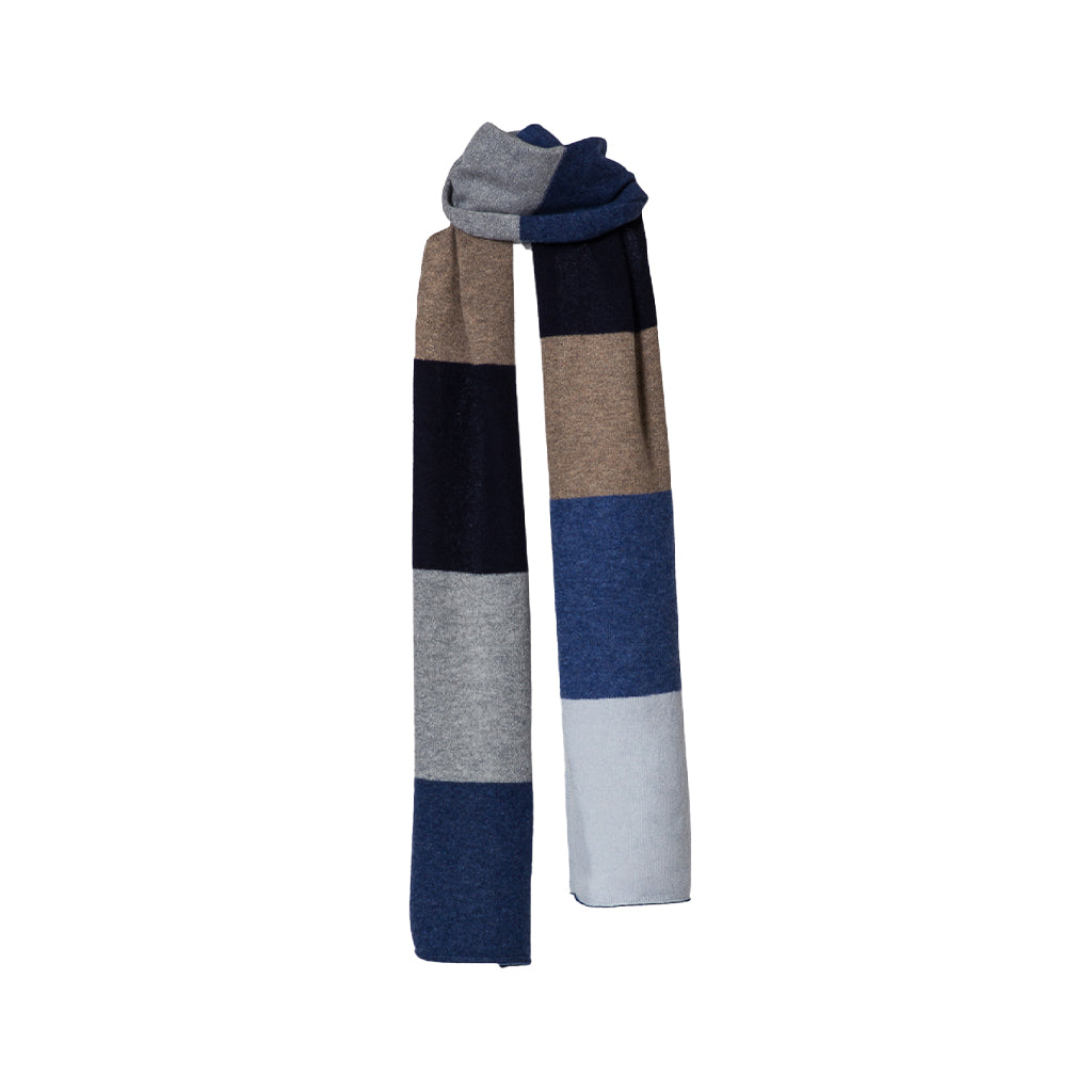 Brzz Sciarpa Grey and Dark Grey - Merino Wool Scarf