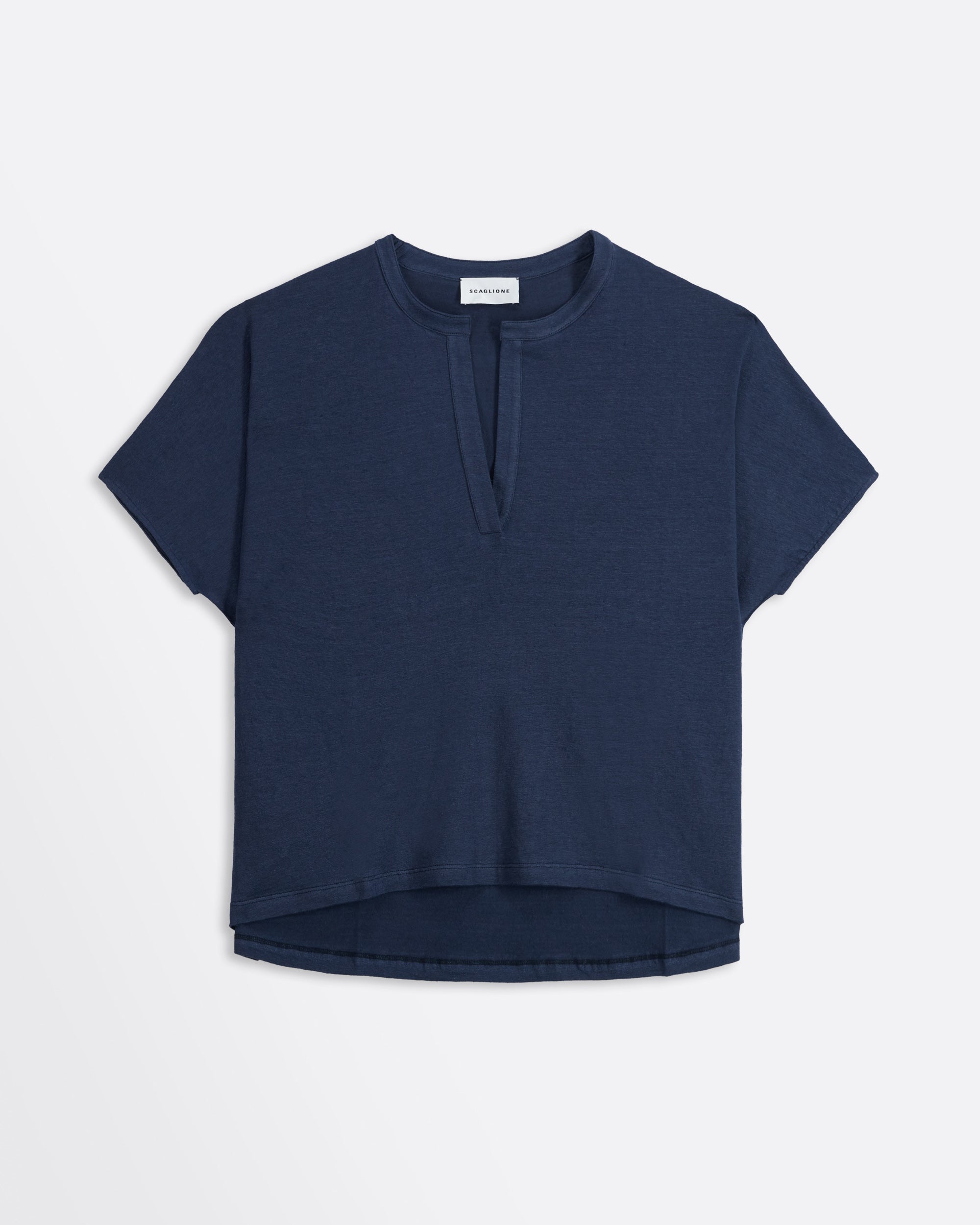 DIJ174 HENLEY MM STRETCHLINEN JERSEY