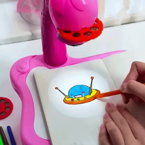 Mesa Projetor Desenho Infantil Mesinha De Desenho Projetora