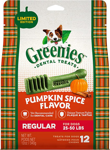 Greenies pumpkin spice dental treats - Regular Size