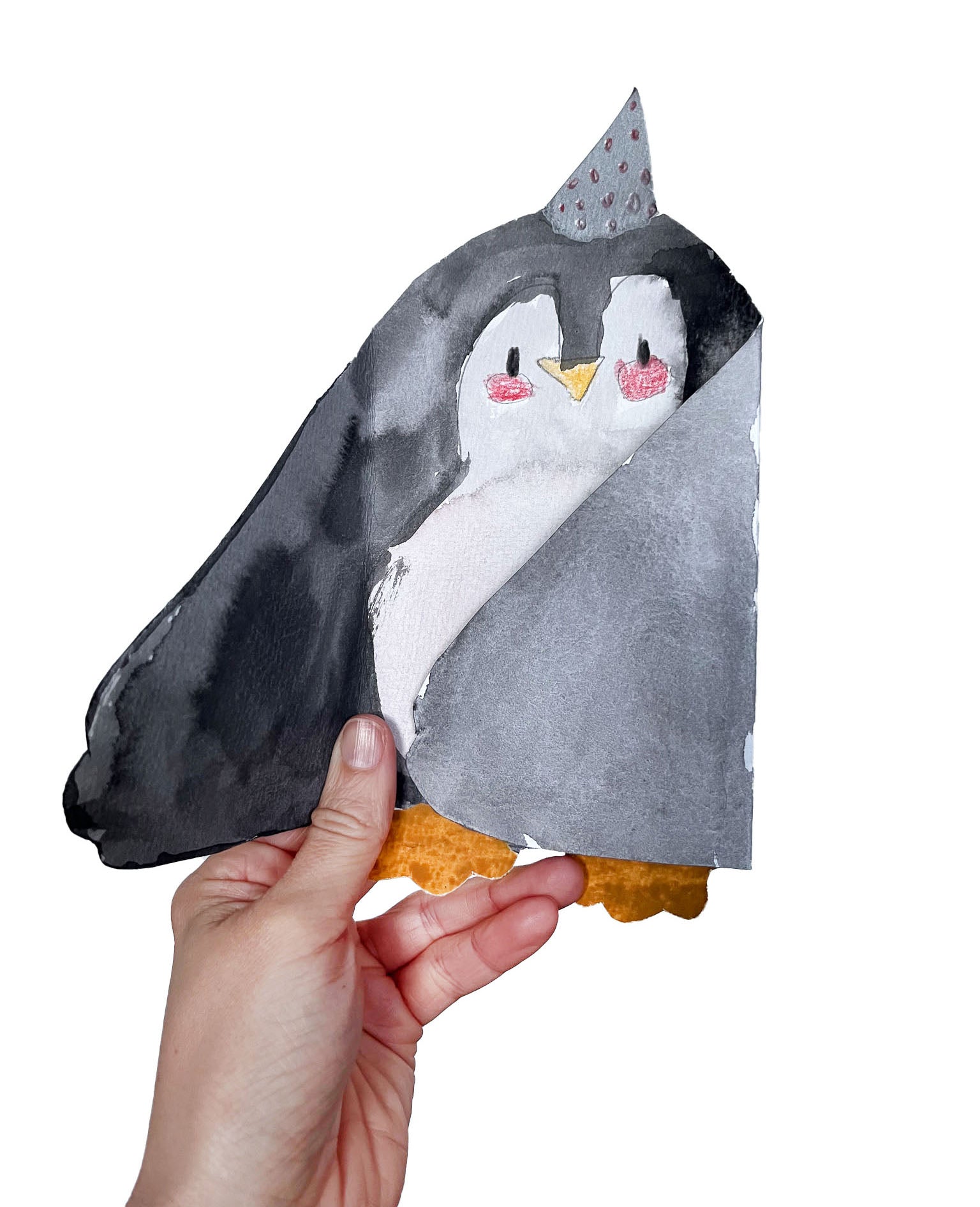 Pinguin Einladungskarte von Halfbird