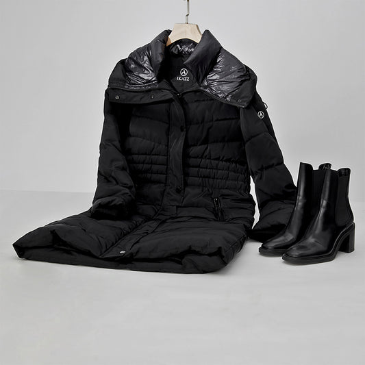 Winter Must-Have: The Long Puffer Coat by IKAZZ - A Perfect Blend of Style and Comfort