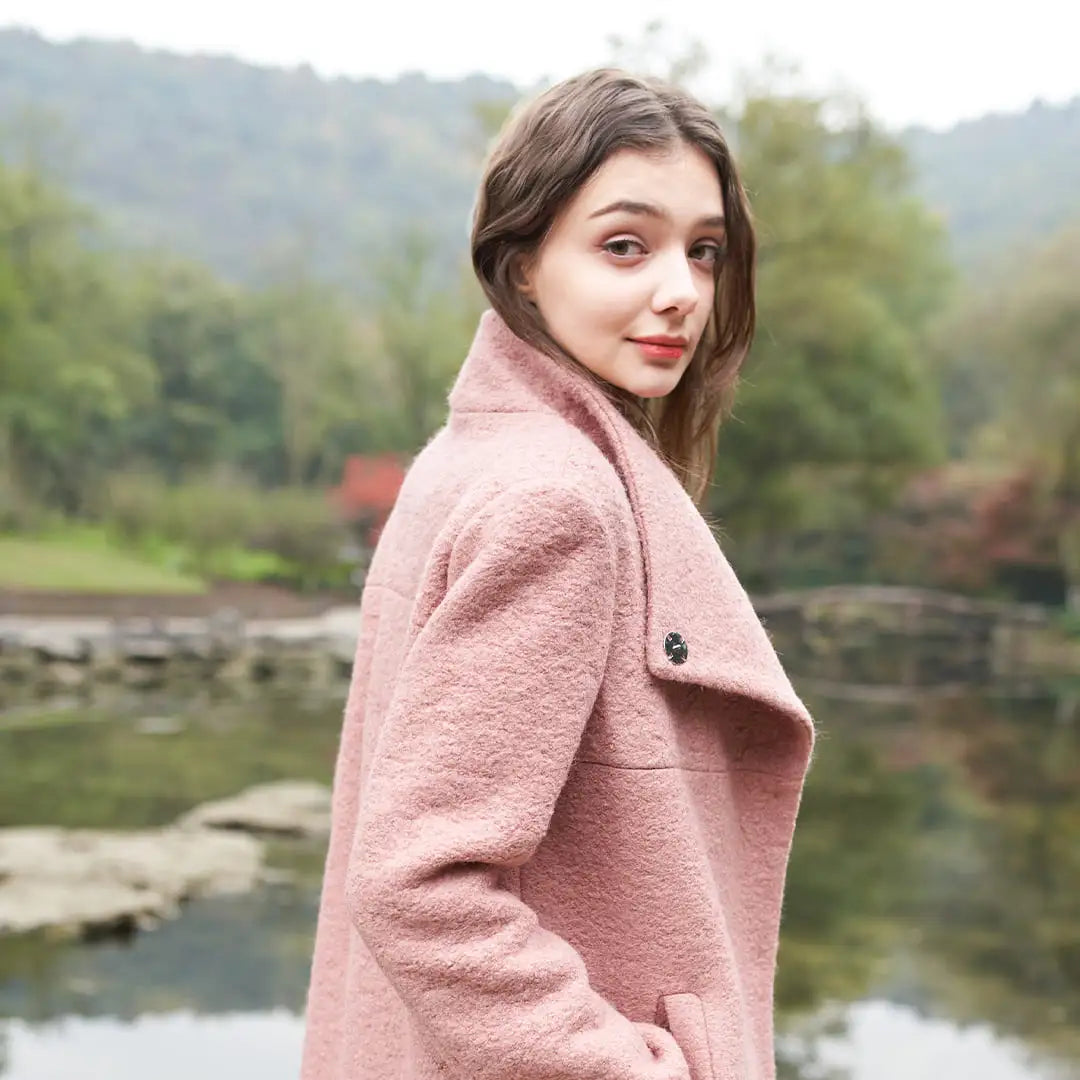 Classic Pea Coat Womens ikazz