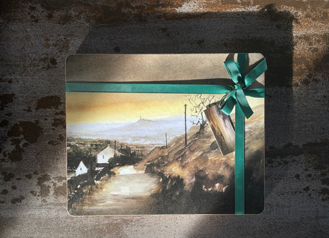 Exclusive to Ashley Jackson Gallery set of four table mats with Yorkshire landscapes by Watercolour artist Ashley Jackson  