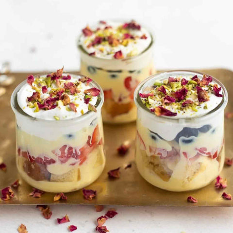 Mini Fruit Custard Trifle Cups