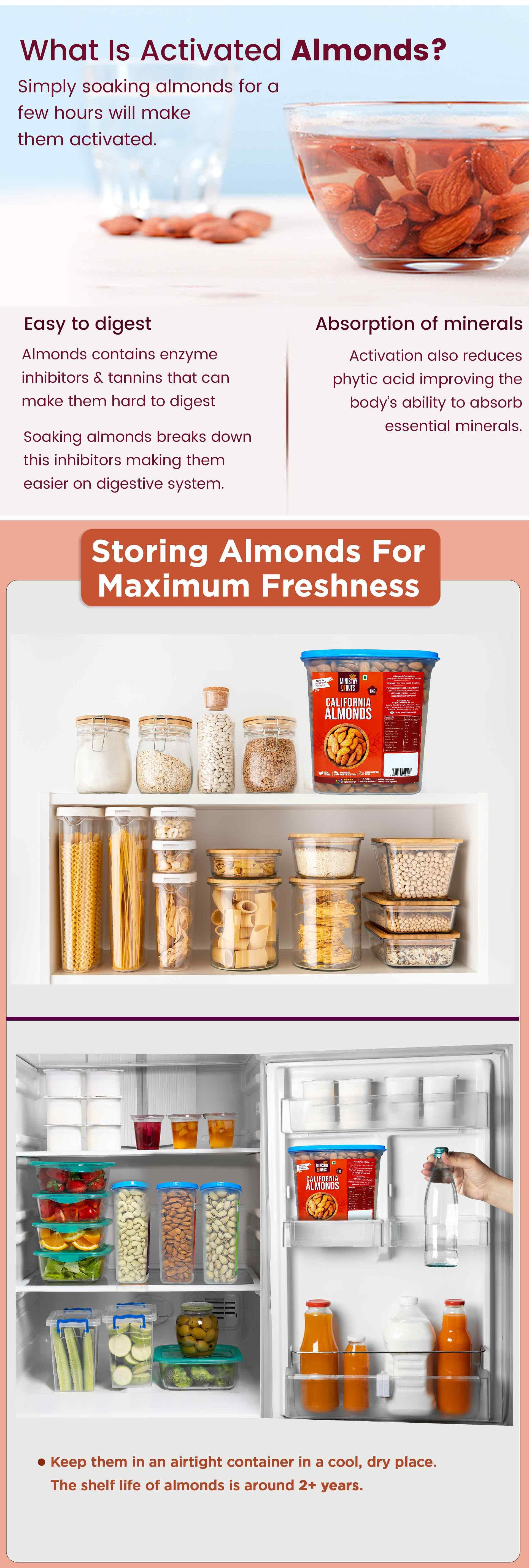 California Almonds (1 kg) with FREE Container