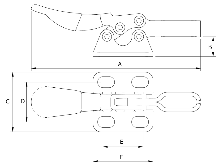 200T-8 Horizontal Toggle clamp