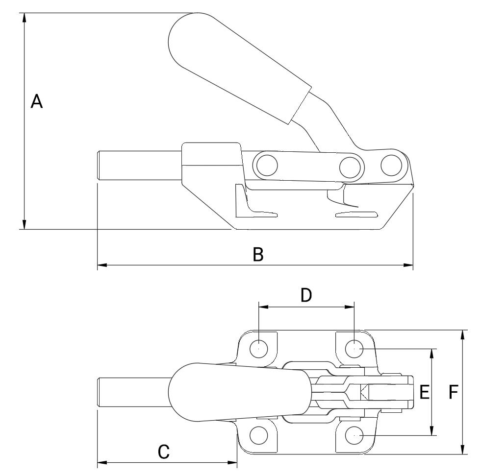 FTS-305-2 Pull/Push Fast Toggle Clamp