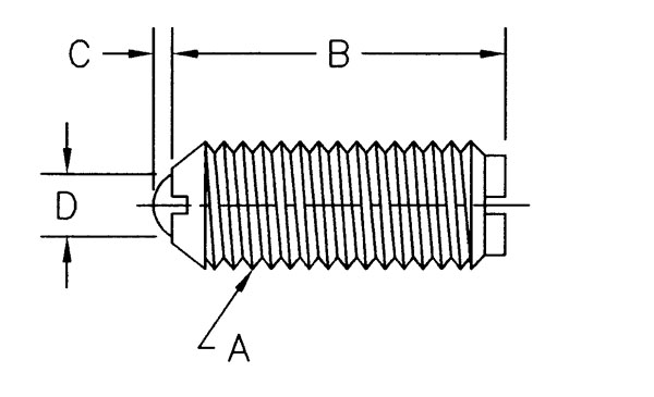 JERGENS BALL PLUNGER, 5/16-24, HF, LOCKING - 10706