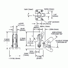 JERGENS HEAVY DUTY VERTICAL CLAMP, STUB NOSE, FLANGED/BASE, NH, 660 - 72102