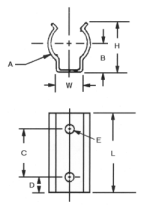 JERGENS SPRING CLIP, 5/8, SIDE-PULL - 47333