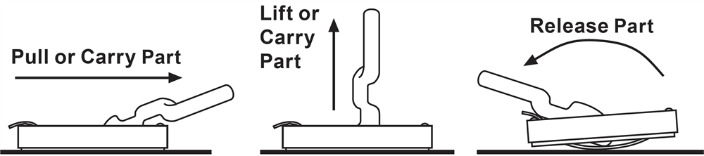 Industrial Magnetics MAG-MATE® Magnetic Sheet Handler, 50 lbs Capacity, w/Carry, Lift, Release Hdl B100