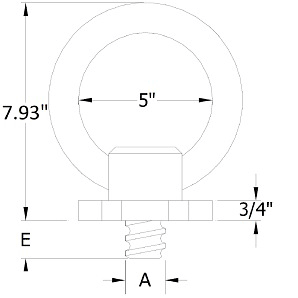 ACTEK AK48660 Super Eyebolt 10,000 lbs