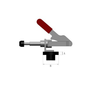 Horizontal Toggle Clamp with Round Pad