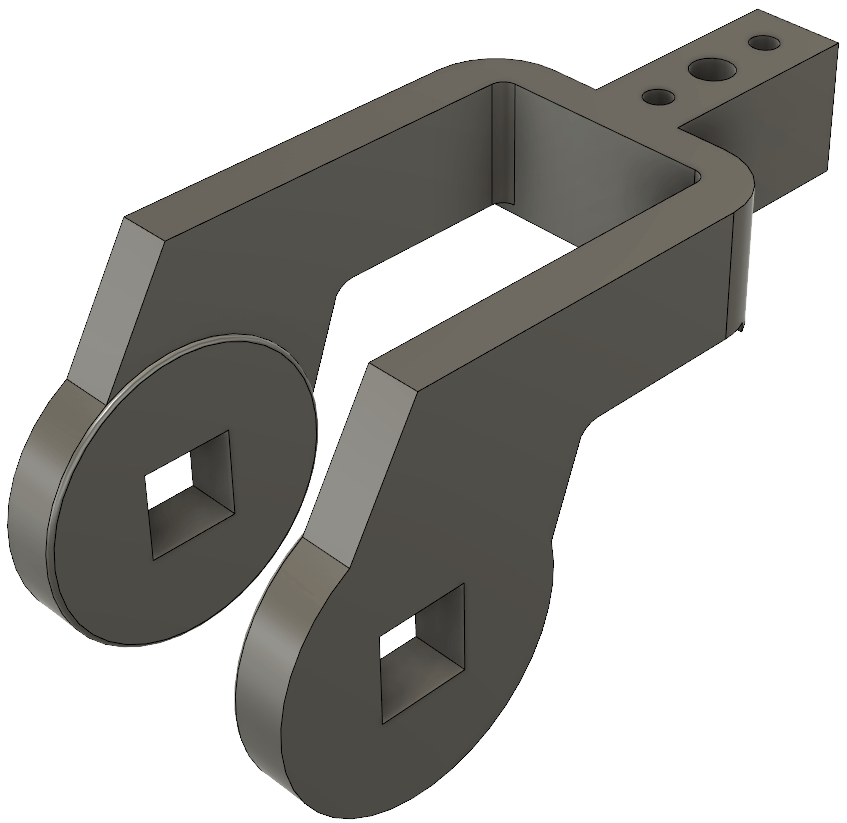 wishbone power clamp arm