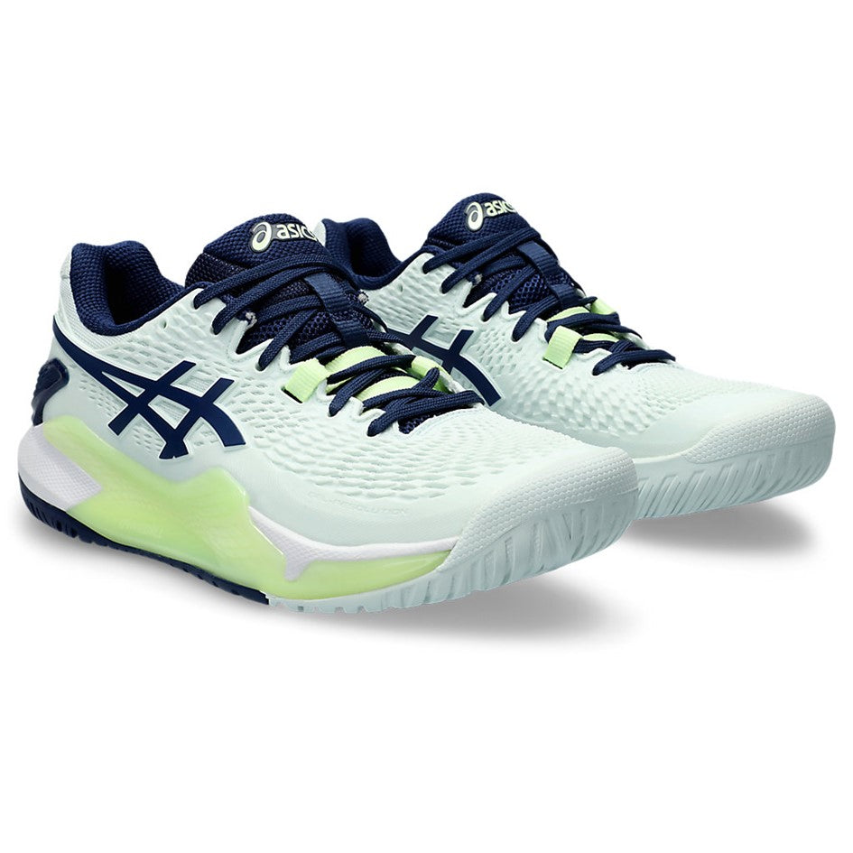 Asics Gel-Resolution 9 Pale Mint & Blue Expanse Women's Tennis Shoes