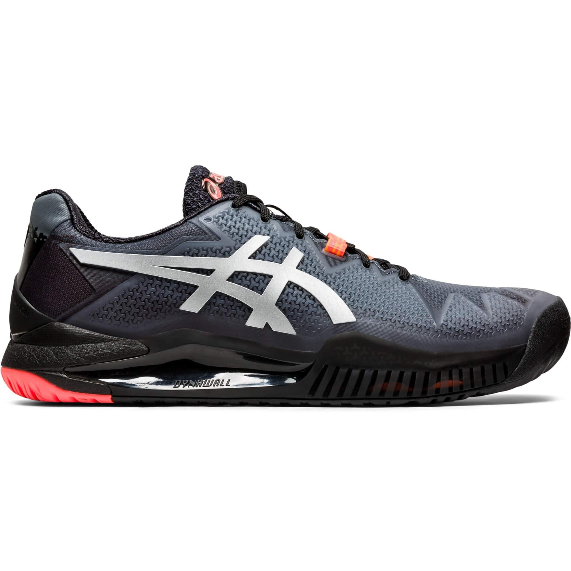 asics black tennis shoes