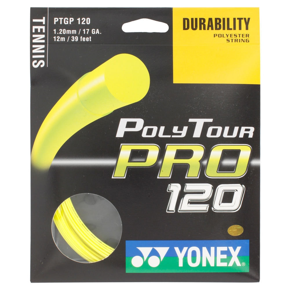 Yonex Poly Tour Pro 120 17g Yellow Tennis String Set