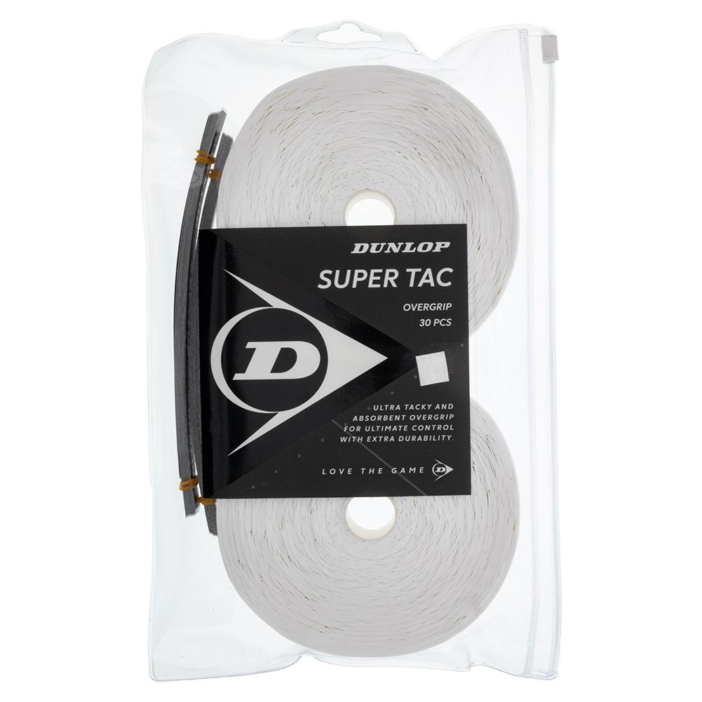 Dunlop Super Tac Pack of 30 White Tennis Grips