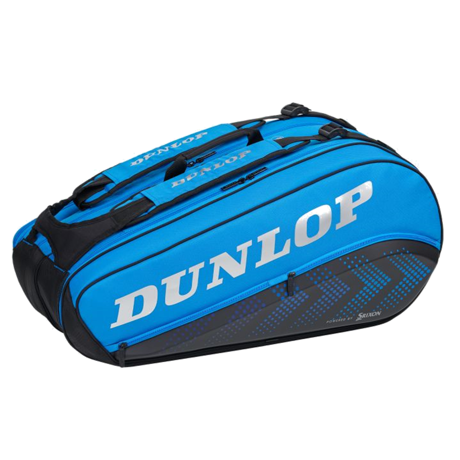 Dunlop 2023 FX Performance Black & Blue 8 Racquet Thermo Racquet Bag