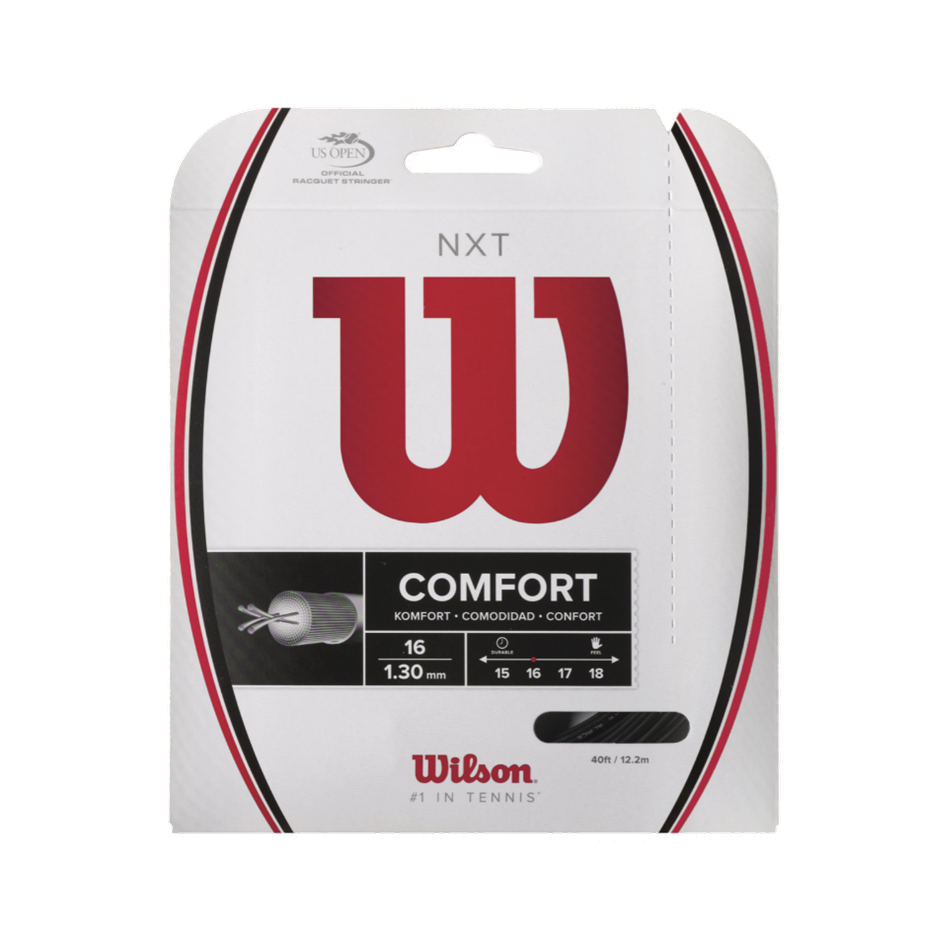 Wilson NXT 16 Multifilament Black Tennis String Set