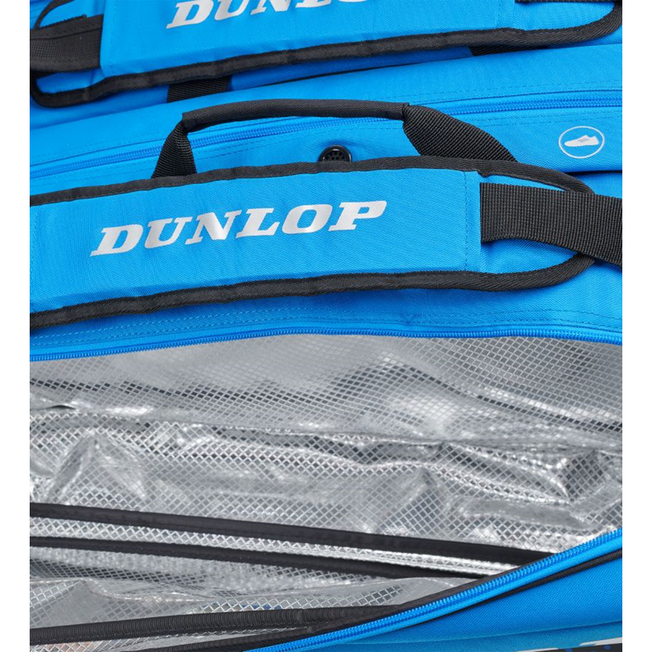 Dunlop 2023 FX Performance Black & Blue 12 Racquet Thermo Racquet Bag