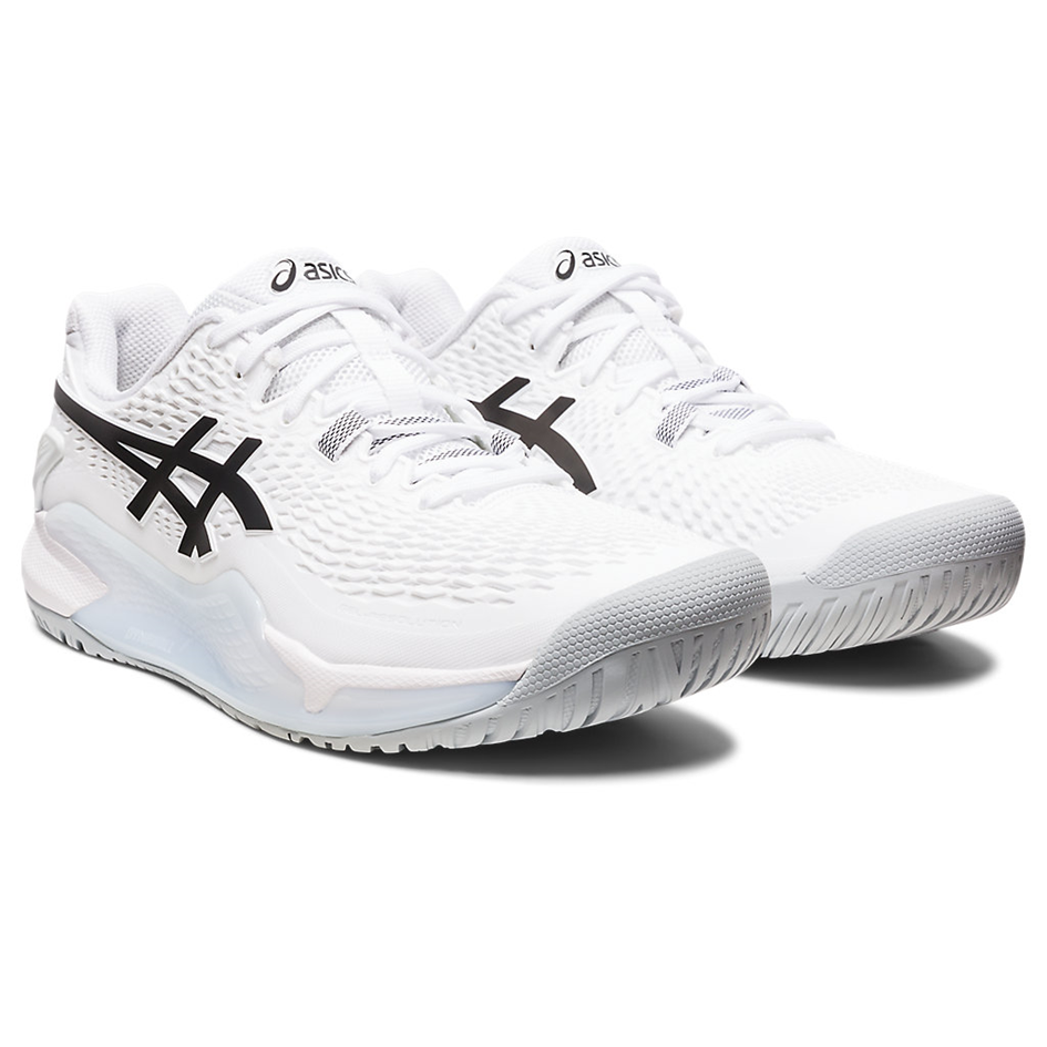 Asics Gel-Resolution 9 White/Black Men's Tennis Shoes