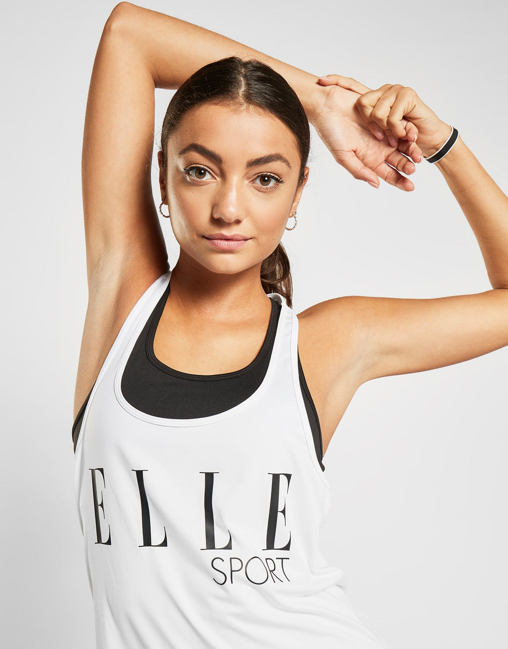 Cross-Back Tank Top with In-built Support - Eska Fashion