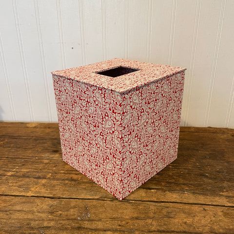 Tea Tree Block Printed Tissue Box Cover - Sweetgrass Home