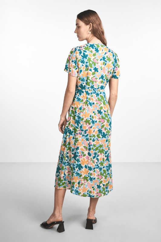 Leafa wrap midi Dress Kjole med | Blomsterprint