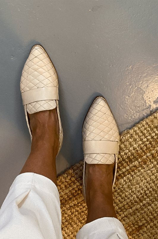Shoes Pamela | Quiltloafer af ægte skind i