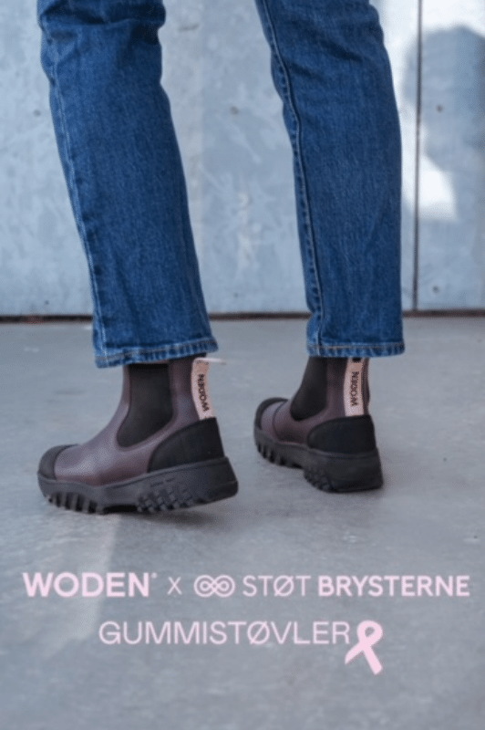 X Støt Brysterne Magda Rubber | Cool vandtætte støvler i mørk blommefarve