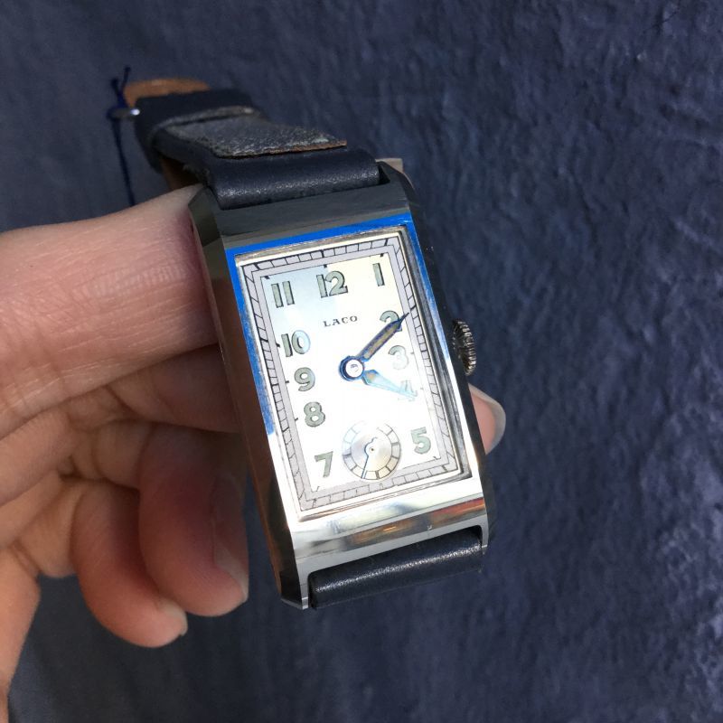 最大80％オフ！ LACO / 1940年代Laco德國大飛腕錶- RECTANGULAR 澳門