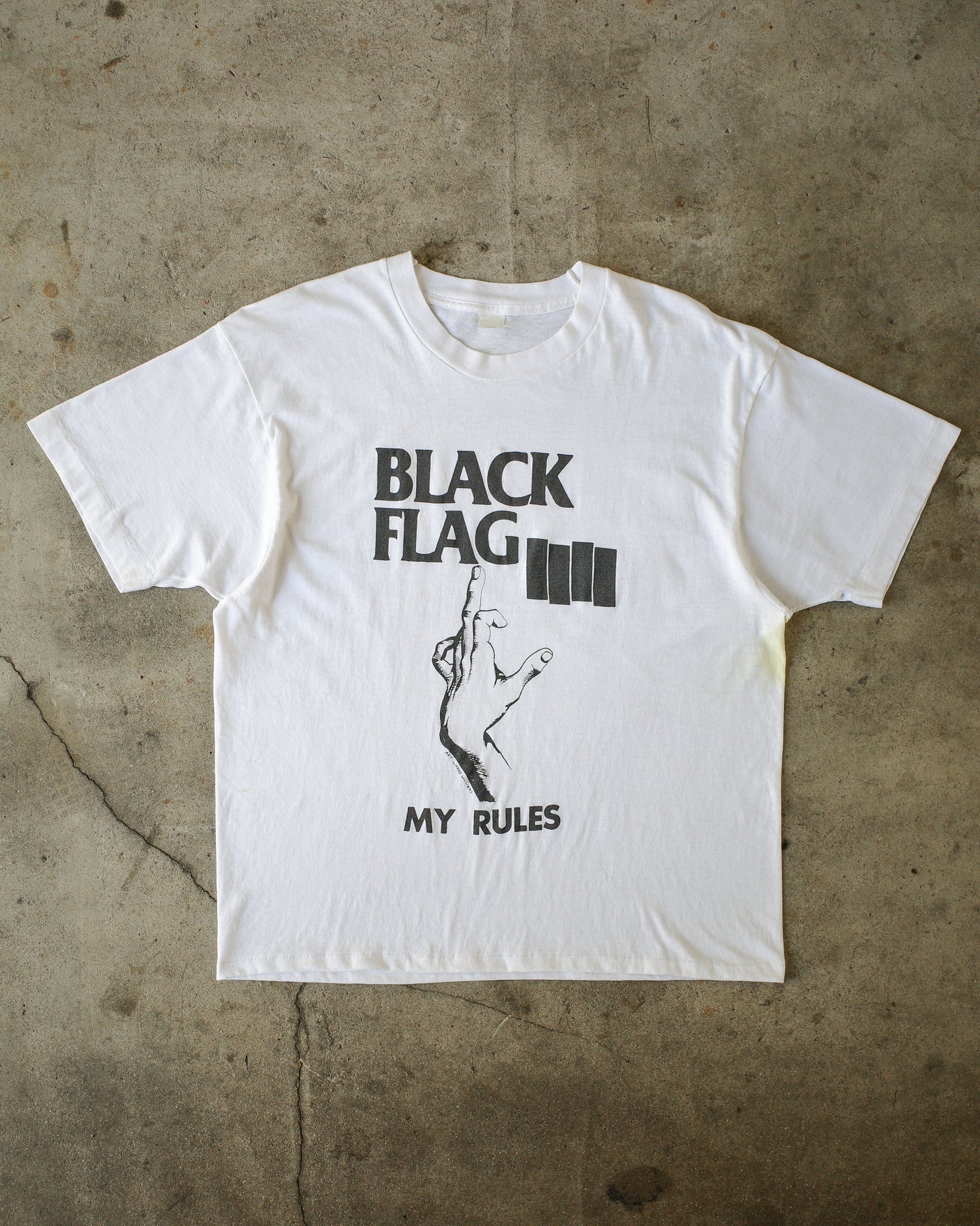 即出荷】 80's BLACK FLAG ブラックフラッグ レア Against Tシャツ