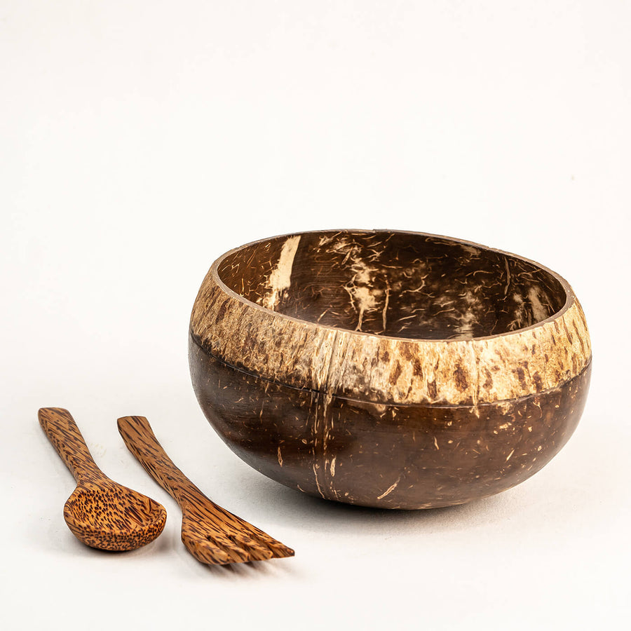 Buy Coconut Shell Soup Bowl an Spoon Online On Zwende