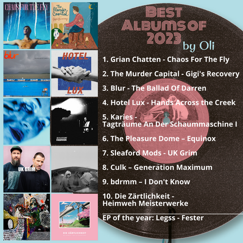 Best Albums of 2023 by Oli