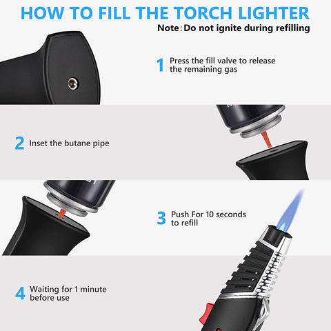 How to fill the torch lighter