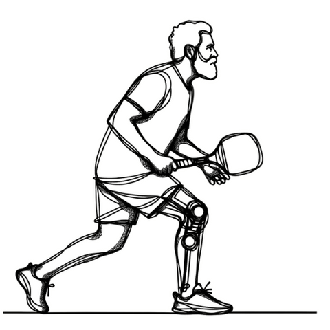 Playing pickleball for after a knee replacement