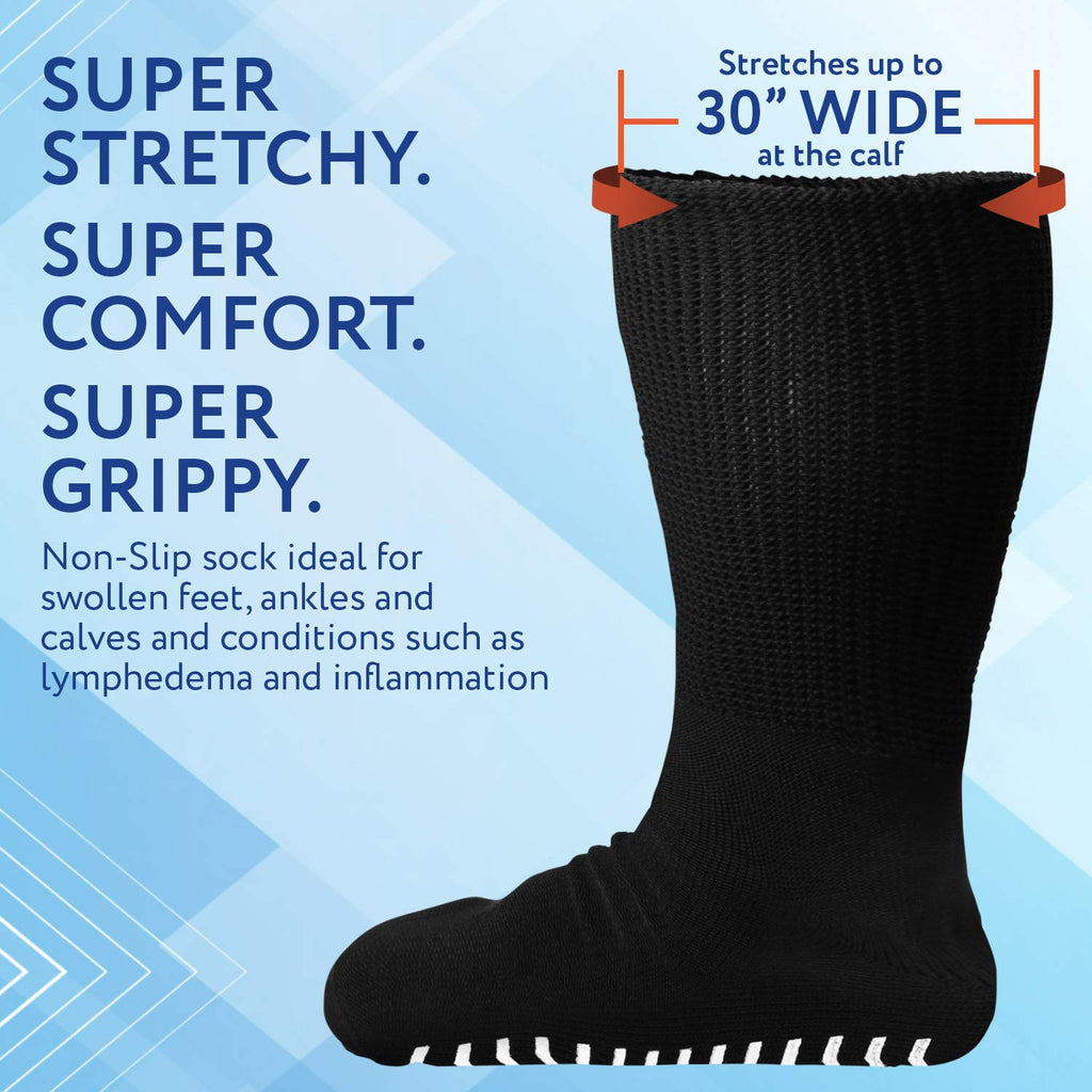 Walking Boot Socks Replacement Sock Liner for Orthopedic Boot Walker Brace,  Cast Socks for Fracture Boot Surgical leg Cover Black 2 Pairs