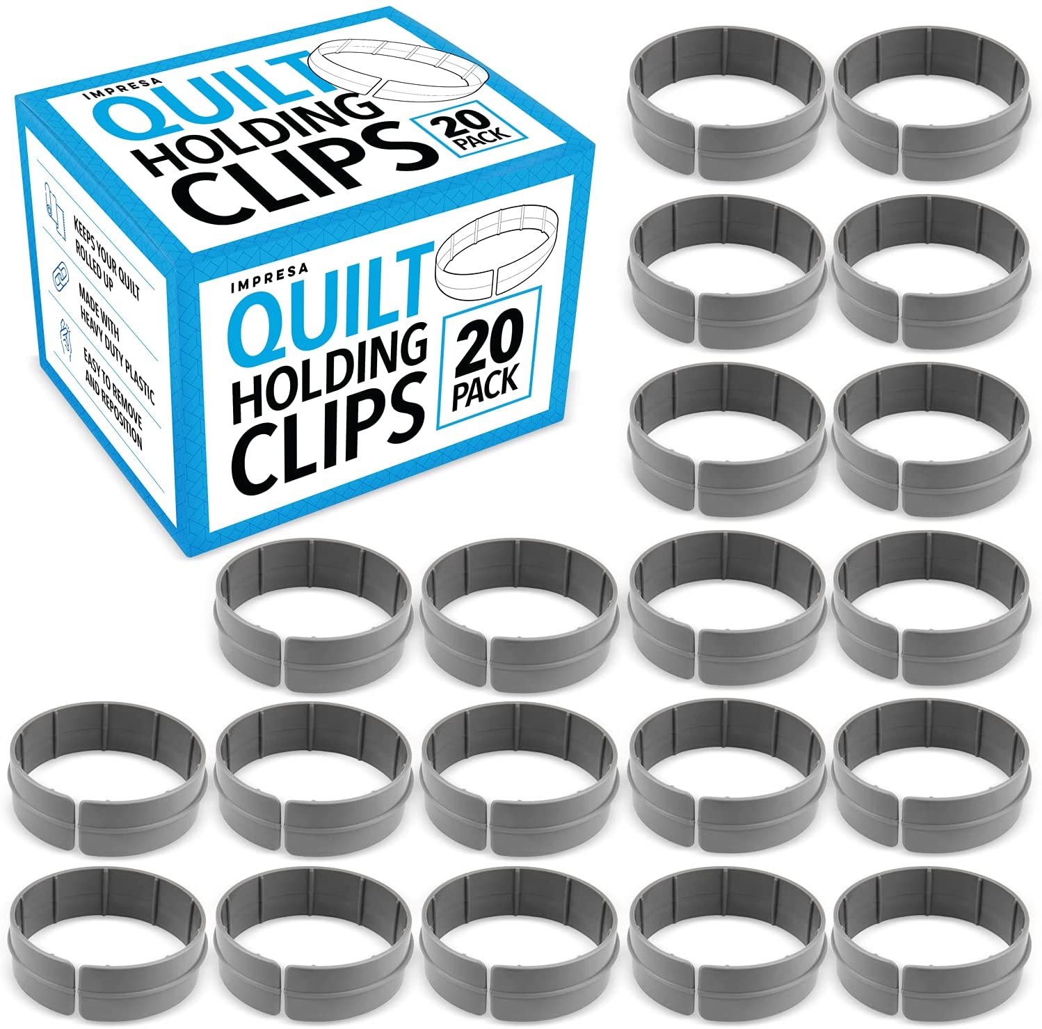 20-Pack Quilt Clips for Quilting Creations - Heavy Duty Quilting Clips – Products