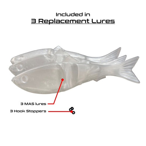 Multi-Action Swimbait (MAS), Soft body advance fishing lure, 3 PACK - –  Darth Water Lures