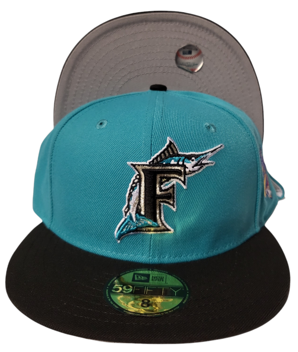 teal marlins hat