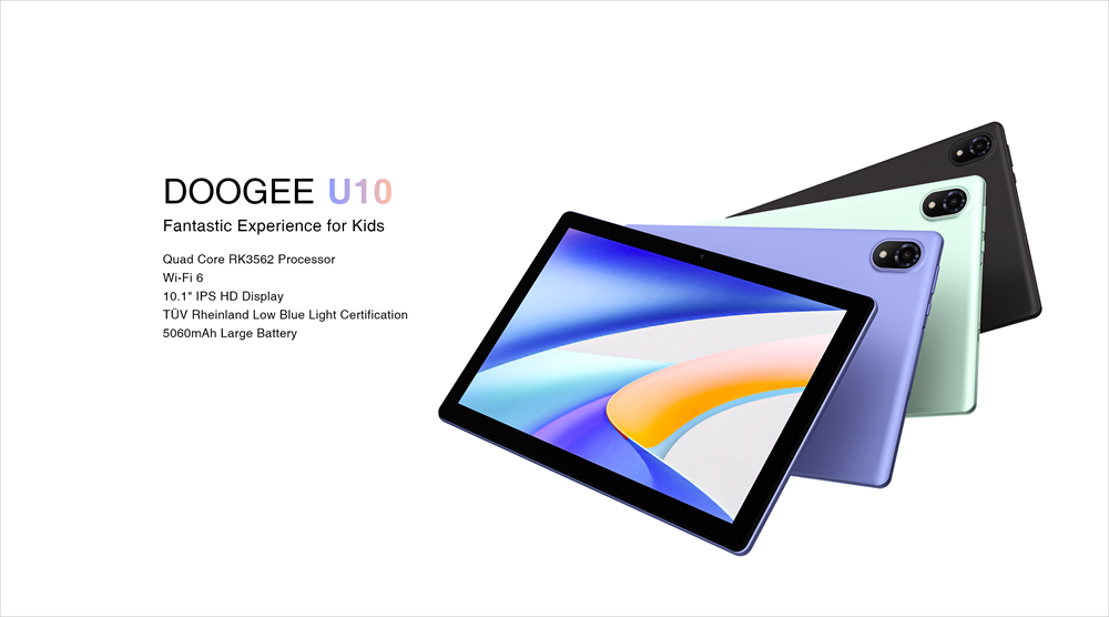 Doogee U10 PRO 10 Quad-Core Android 13 Tablet (20GB+128GB) $99.99