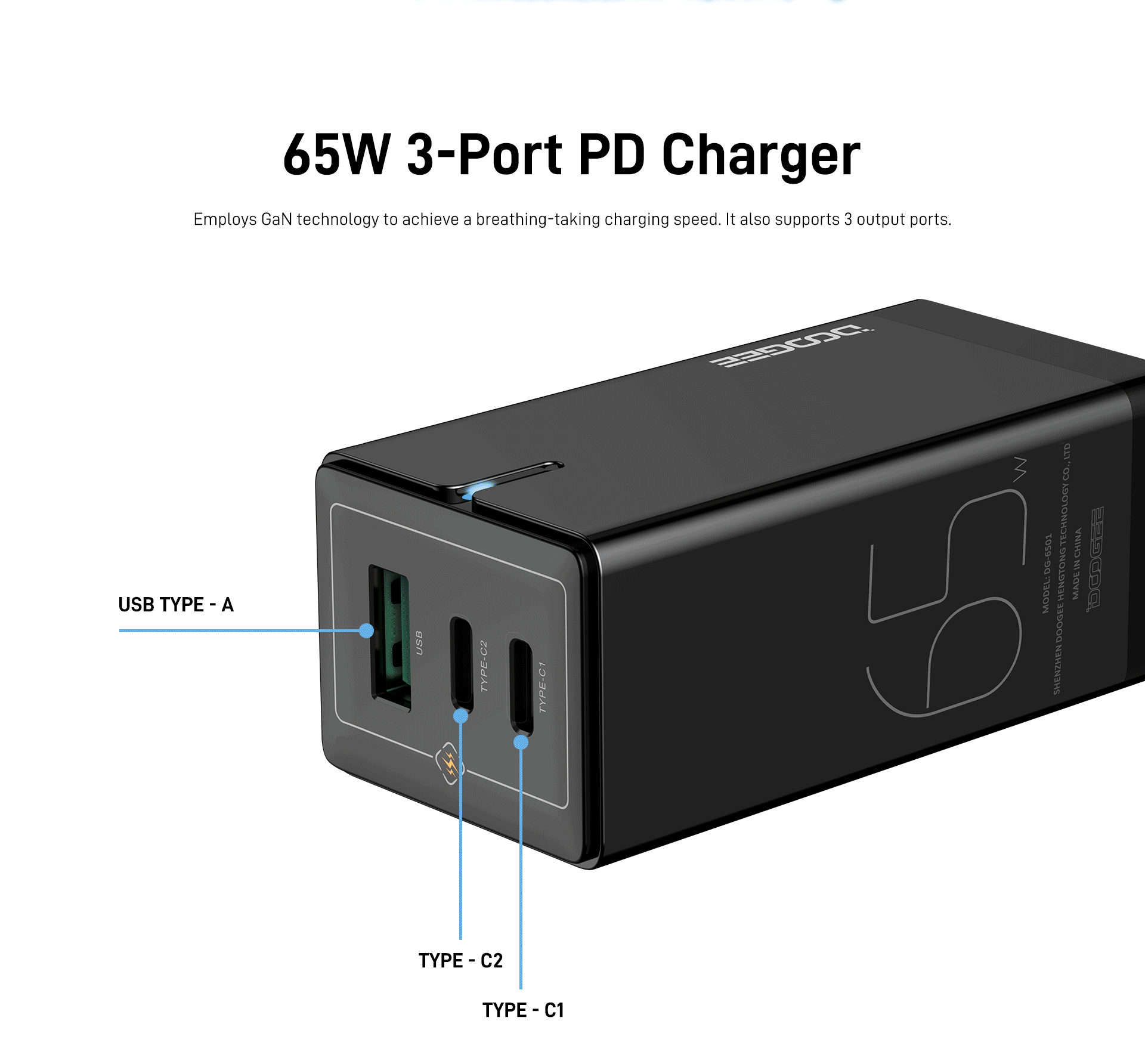 Doogee 65W GaN Fast Charger