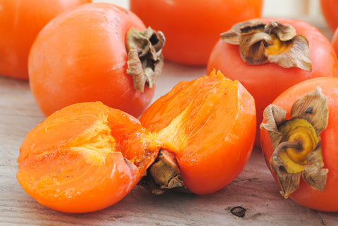 cut open persimmon