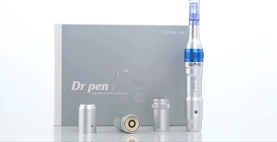 Dermapen Dr.Pen Wireless Ultima A6 dermapen for Microneedling - incl. 2 needle attachments + storage pouch