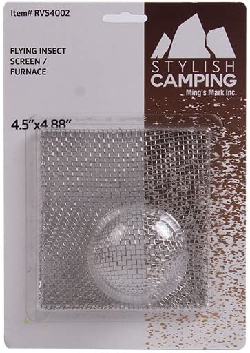 Stylish Camping 4.88-inch x 4.5-inch RV Flying Insect Screen for Furnace - Stylish Camping