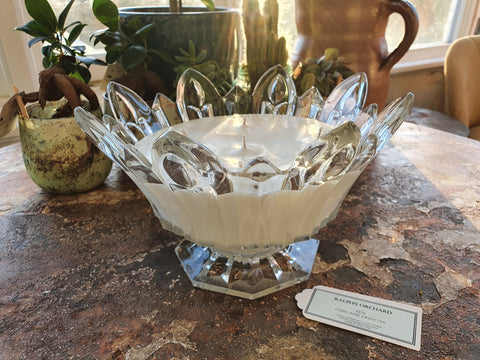 large glass bowl candle