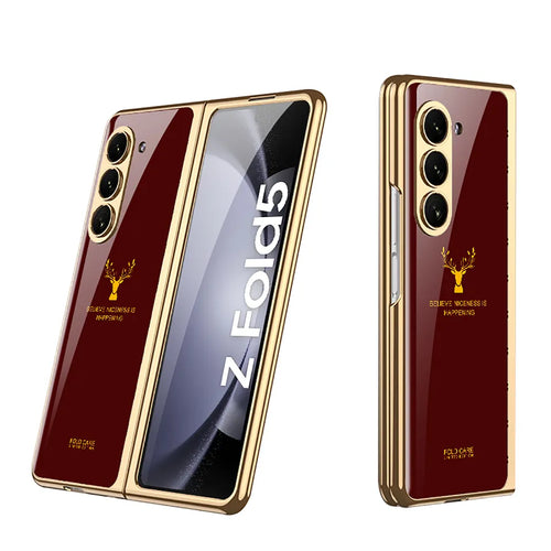 Galaxy Z Fold3 LV Pattern Glass Flip Case – Casecart India